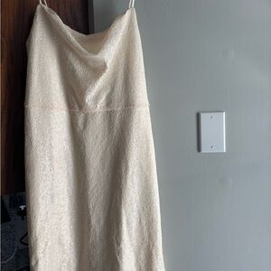 Halston all sequin mini dress